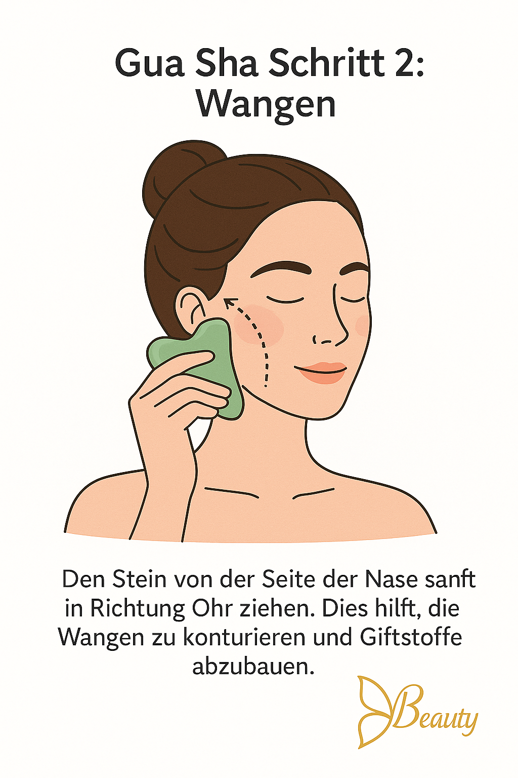 Gua Sha Schritt 2: Augenbereich