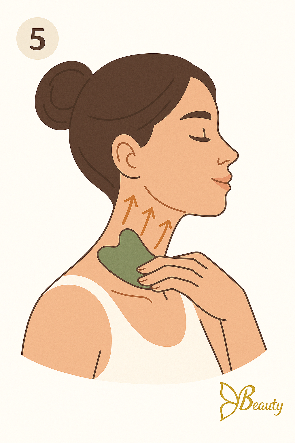 Gua Sha Schritt 5: Hals