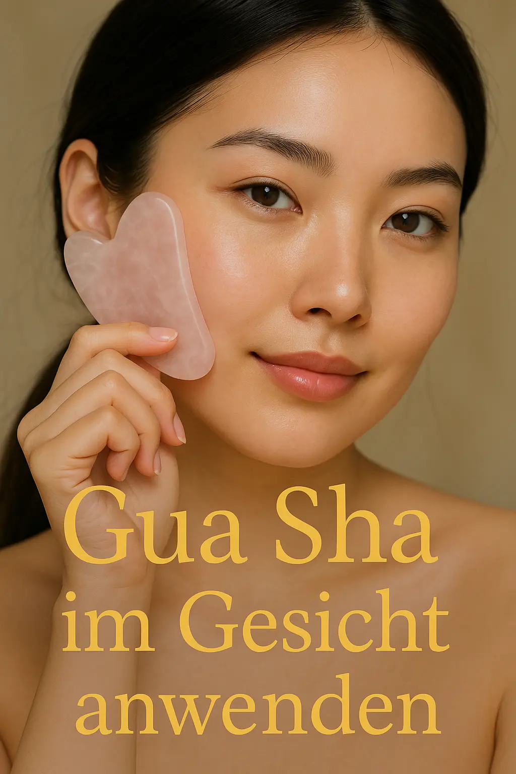 Gua Sha Anwendung im Gesicht